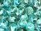 ARCTIC Clear Blue Swirl Glass Marbles 22mm (7/8 inch) SHOOTER Taw (Lot of 10)